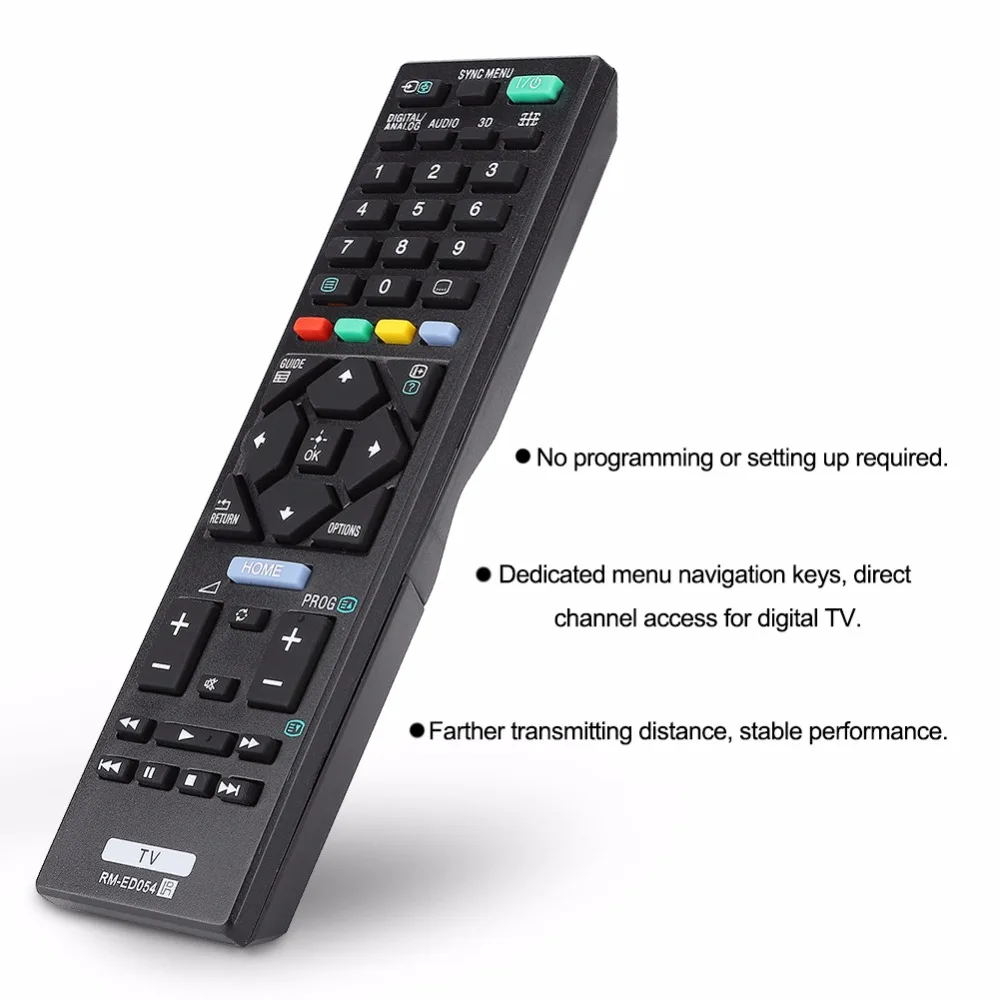 VBESTLIFE замена пульта дистанционного управления для Sony RM ED054 Smart LED LCD 3D TV пульт
