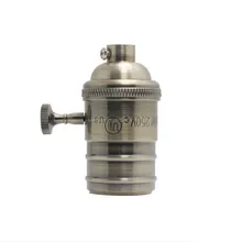 e26 e27 Античная винтажная латунная отделка лампа розетка-бронза