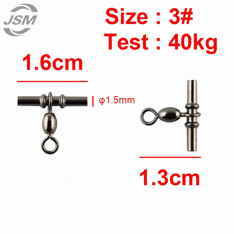 JSM 20 шт. крестообразный кран рыболовный поворотный латунный с черным никелем рыболовный крестообразный кран Вертлюги Разъем размер 1 2 3 1/0 2/0