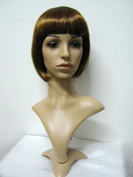 

High quality Realistic Plastic female mannequin dummy head with hair manikin head for hat & sunglass & jewelry&mask display