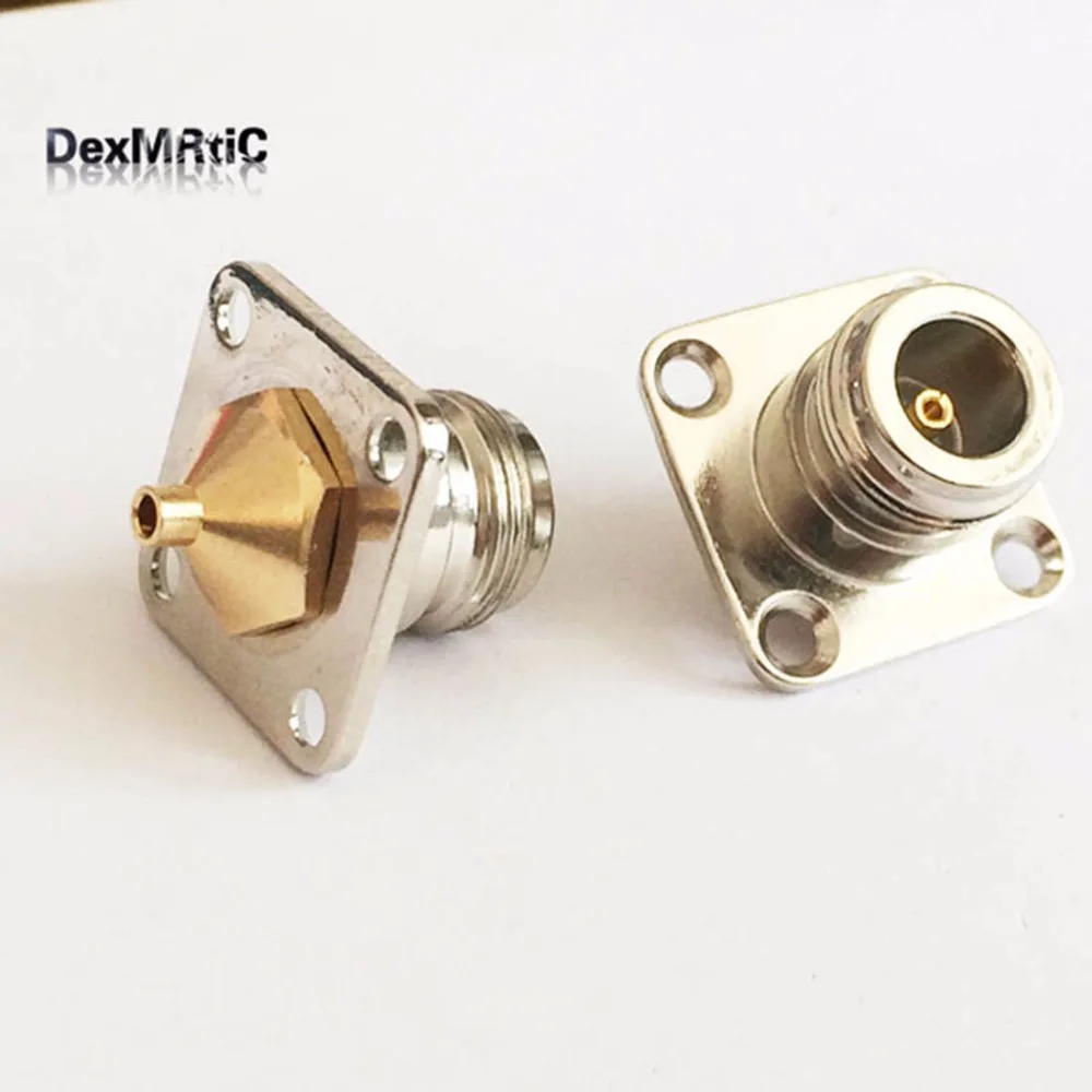 1pc N female jack RF Coax Connector Solder RG405,086' Cable Straight,4