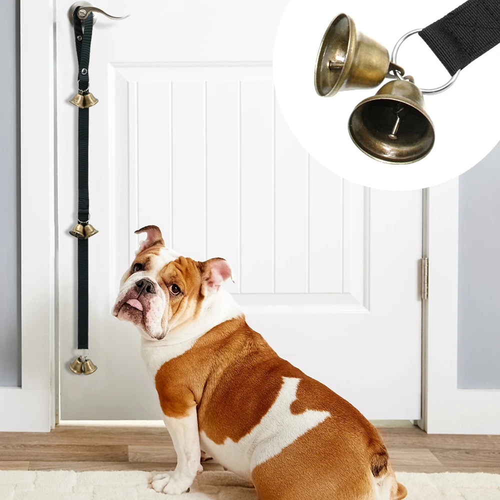 

Dog Doorbell Rope Pet Training Product Dog Toy Housetraining and Communicate Alarm Door Bell for Dogs and Cats Adjustable