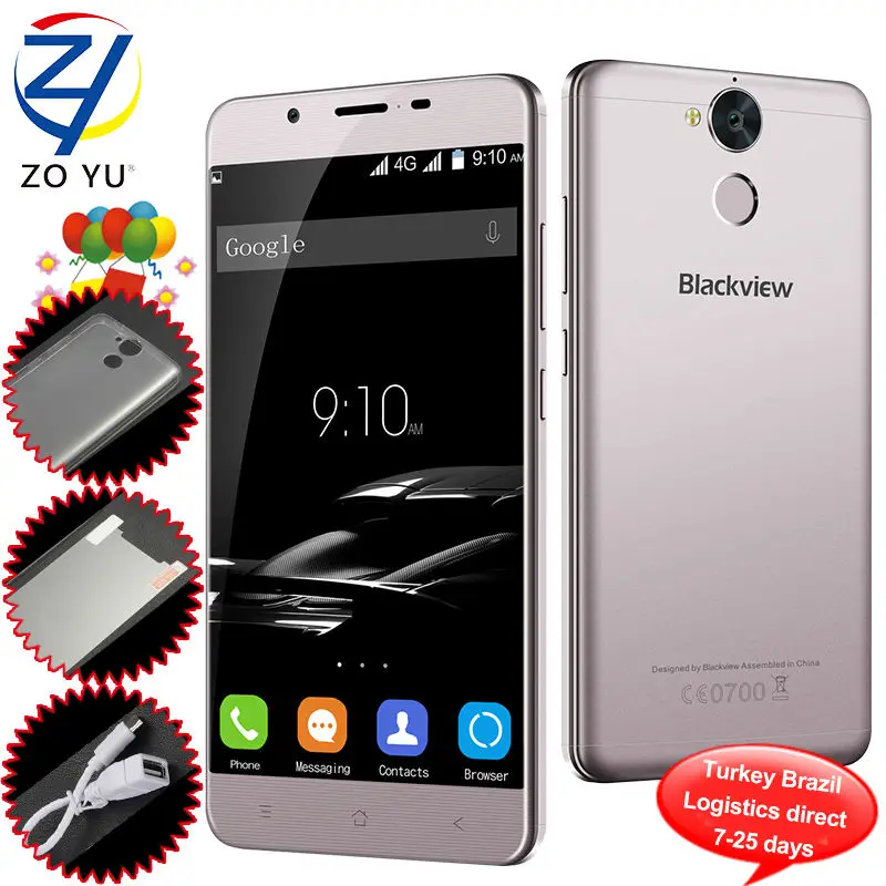 bilder für Blackview P2 Lite Smartphone Android 7.0 MTK6753 Octa-core 5,5 zoll RAM 3G ROM 32G 13.0MP 6000 mAh Fingerprint ID Mobile telefon bilder für Blackview P2 Lite Smartphone Android 7.0 MTK6753 Octa-core 5,5 zoll RAM 3G ROM 32G 13.0MP 6000 mAh Fingerprint ID Mobile telefon