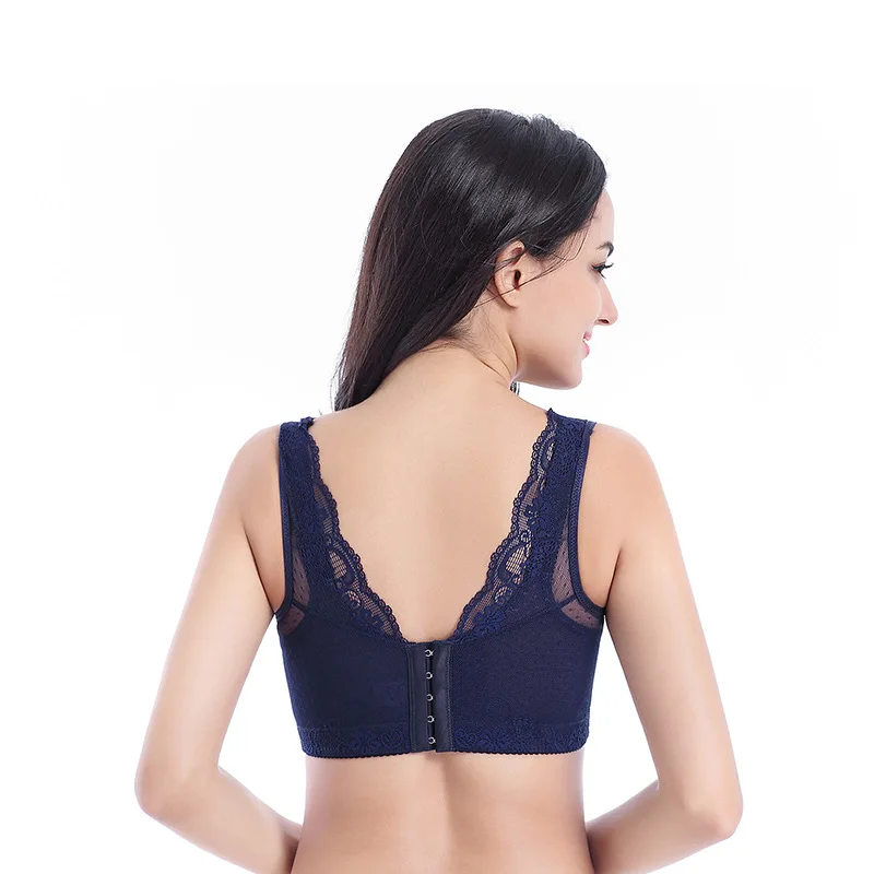 Queenral Plus Size Bras For Women 46 48 50 CDE Cup Bralette Push Up Bra Underwear Brassiere Sexy Lace Lingerie Wire Free Bra    6 (1)
