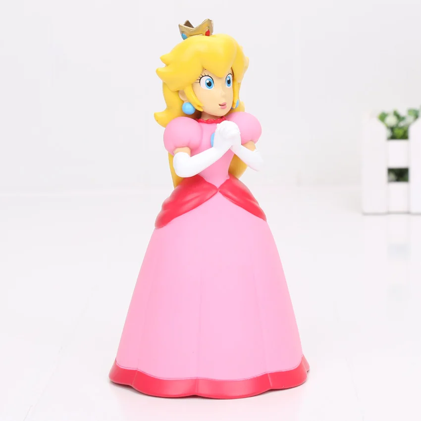 14cm Super Mario Bros Princess Peach PVC Action Figure Model Toy Doll