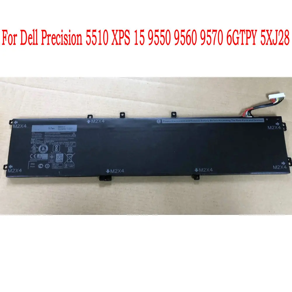 6 gtpy 11,1 V 97WH Аккумулятор для ноутбука Dell Precision 5510 XPS 15 9550 9560 9570 6 gtpy 5XJ28