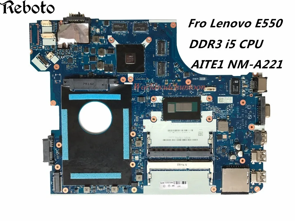 Высококачественная материнская плата для ноутбука Lenovo E550 AITE1 NM A221 i5 CPU DDR3 100%