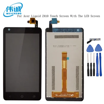 

WEICHENG Top Quality LCD 4.5 inch For Acer Liquid Z410 Display + Touch Screen Panel Digitizer Glass assembly +tools