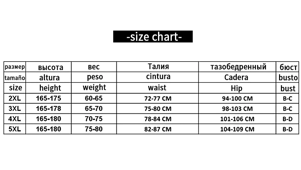 size 2xl-5xl