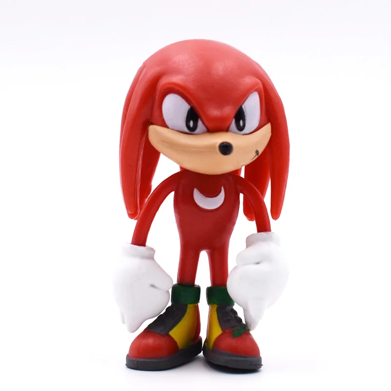6 шт./компл. 7 см Sonic Цифры игрушки ПВХ Соник Тень хвосты символов рисунок для детей