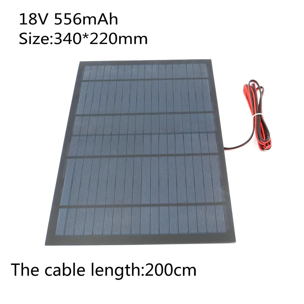 Портативная солнечная панель 18 в 10 Вт 5 Вт 4,5 Вт 1,5 Вт diy зарядное устройство для солнечных батарей для мобильных телефонов фонарик игрушки электронные наборы bateria Солнечная - Цвет: 18V 10W