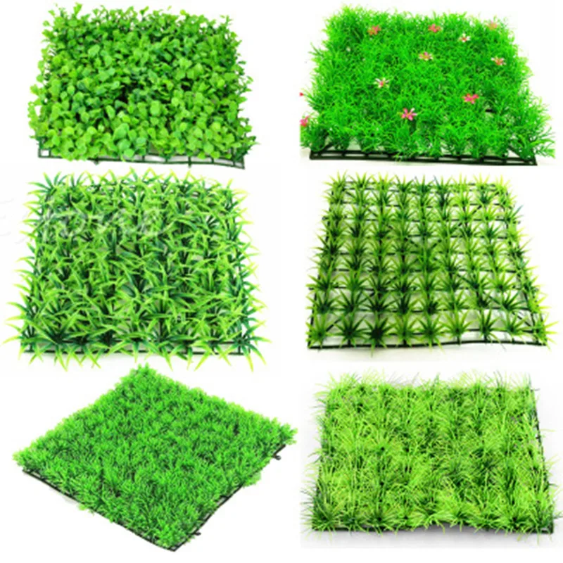 1Pc Artificial Water Aquatic Green Aquarium Decoration Fish Tank Lawn Grass Plants Landscape
