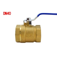 1 шт. шаровой кран из латуни DN40 женский шаровой клапан с резьбой Латунь Соединительный шов Медь соединительная часть трубопровода адаптер