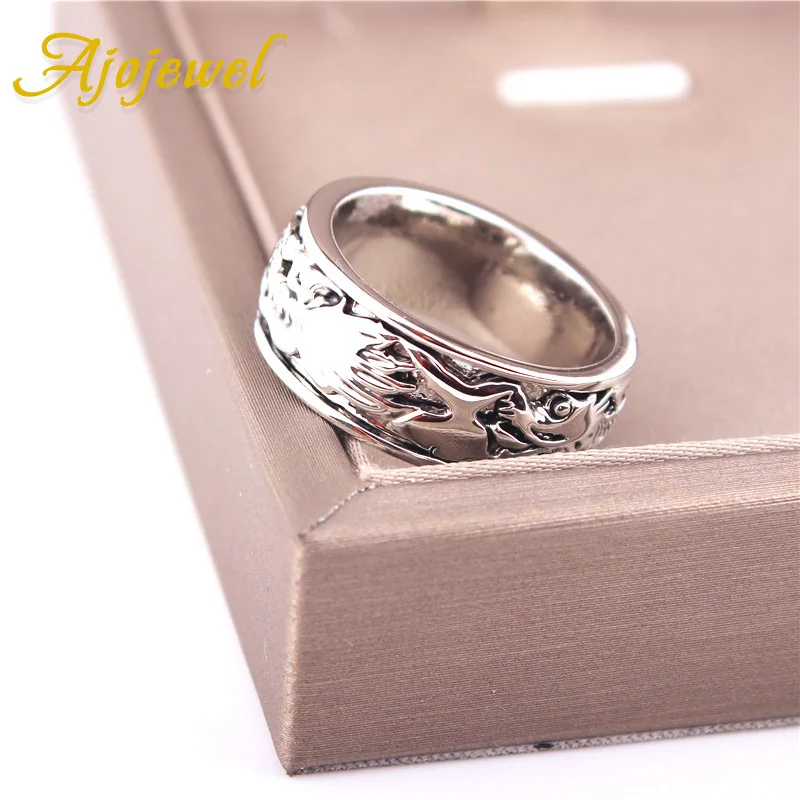 Ajojewel Unisex Womens Mens Dragon Ring Fashion Unique Simple Animal Jewelry Band Rings 2017 New Model