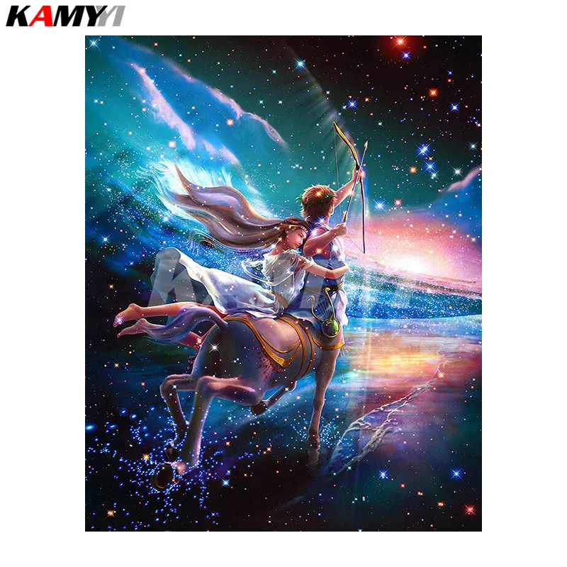 Twelve Zodiac Sagittarius 5D DIY Diamond painting Cross stitch Full Square Diamond embroidery full Round Diamond mosaic Home decor_