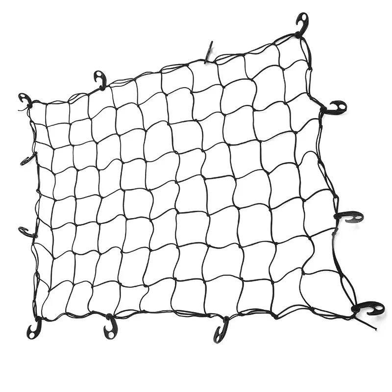 Большая эластичная Автомобильная грузовая аккуратная сеть для хранения обуви, фиксирующие точки безопасности 120X90 см, органайзер для прицепа, багажник на крышу, шнур для багажника