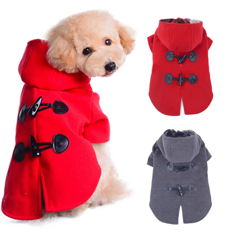 

British Pet Dog Coat with Hood Winter Jacket for Dogs Sphinx Chihuahua Puppy Suit Warm Clothes for Small Cats Dogs Pets Clothing