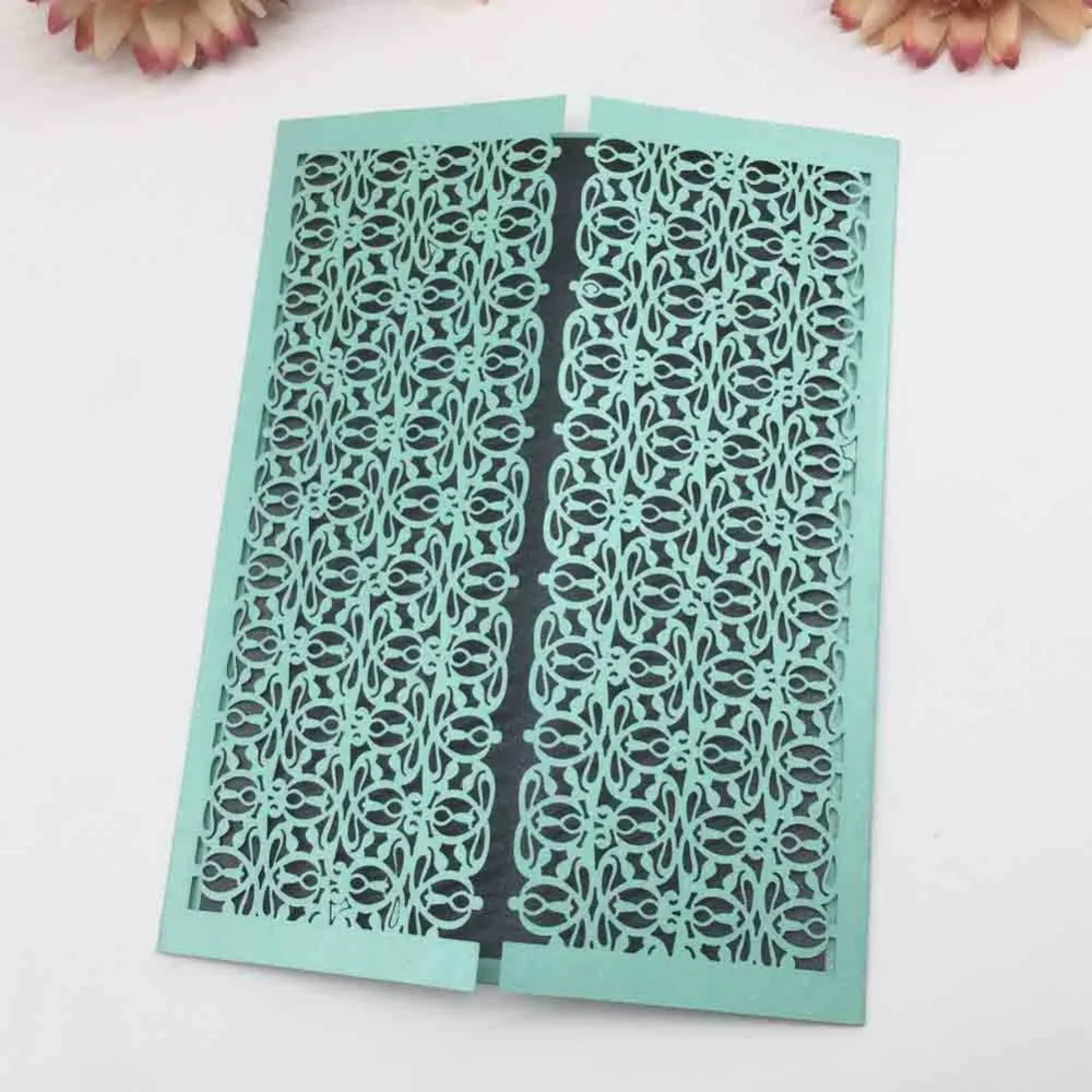 35Pcs/Lot Hot Sale Laser Cut Pearl paper Wedding Invitations Anniversary Cards Birthday Party Blessing Greeting Card | Дом и сад