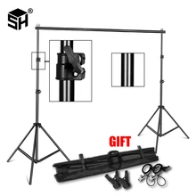 Background Stand Backdrop Support System Kit 2.6M x 3M 3M x 7M with Portable Carrying Bag for Muslins Backdrops,Paper and Canvas