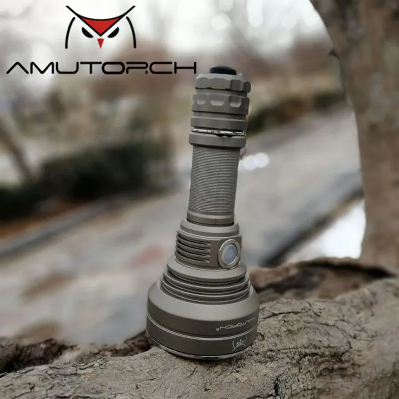 Amutorch новейший TC500 2200LM мощный яркий портативный светодиодный фонарик с переключателем 1*21700 батарея тактический фонарь