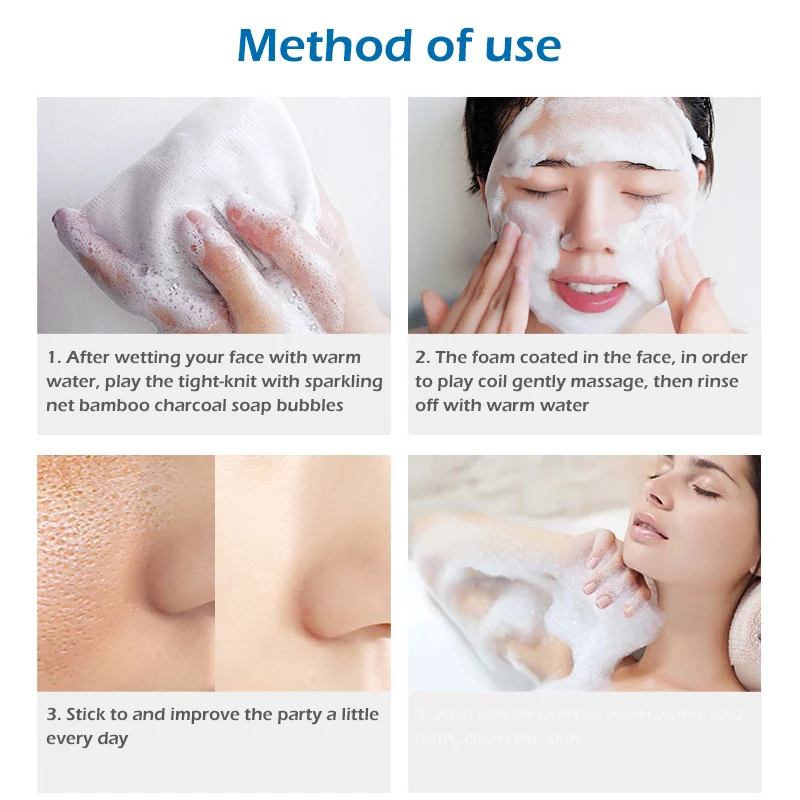 Sea Salt Soap whitening Moisturizing Wash Base Removal Pimple Pores Acne Treatment Face Care and Foaming Net TSLM2