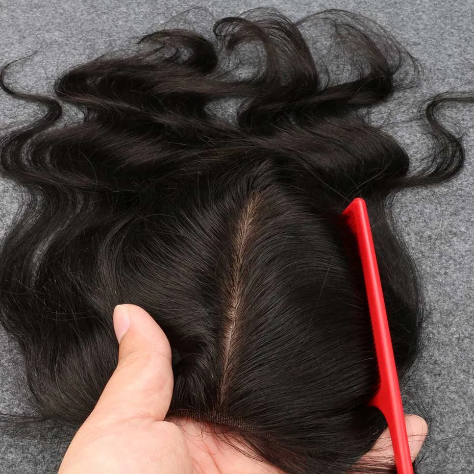 

7A Grade No Shedding/Tangle Silk Base Closure Brazilian Hair Silk base Closure Body Wave Free/MIiddle/3Part 4"x4"Cheap Closures