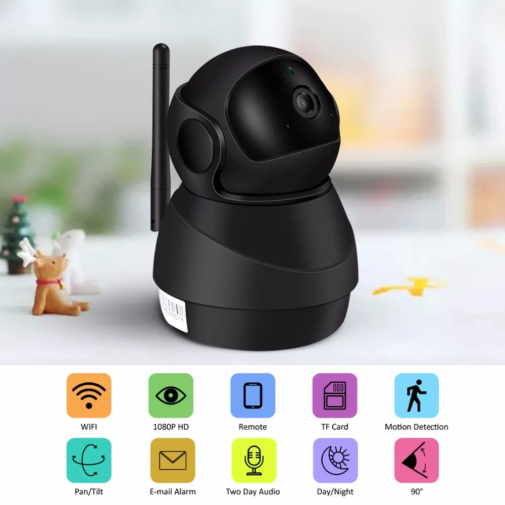 JOOAN, беспроводная ip-камера, 2MP, Wi-Fi, домашняя сеть, видеонаблюдение, мини-камера для домашних животных, Домашний Детский монитор, 1080P