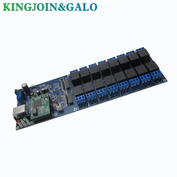 

Industrial LAN WAN Ethernet Network 16 Channels relay board controller remote control switch module RJ45 TCP/IP