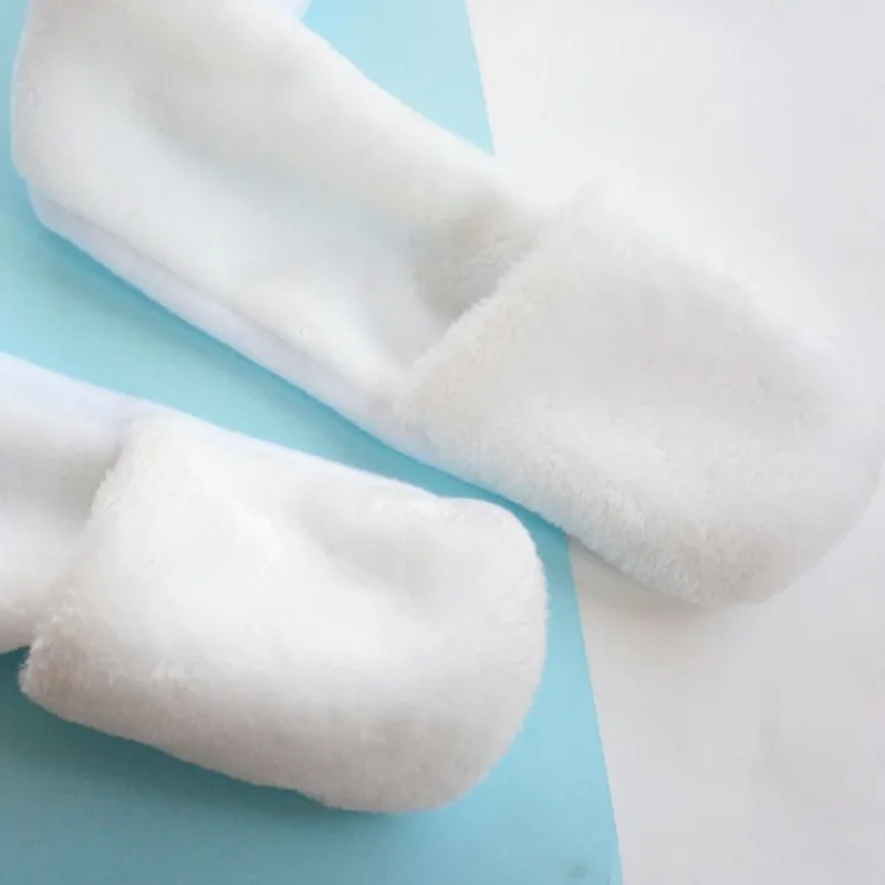 Polar Bear Cartoon Animal Plush Hat Children's Winter Warm Cap Combined Scarf and Glove