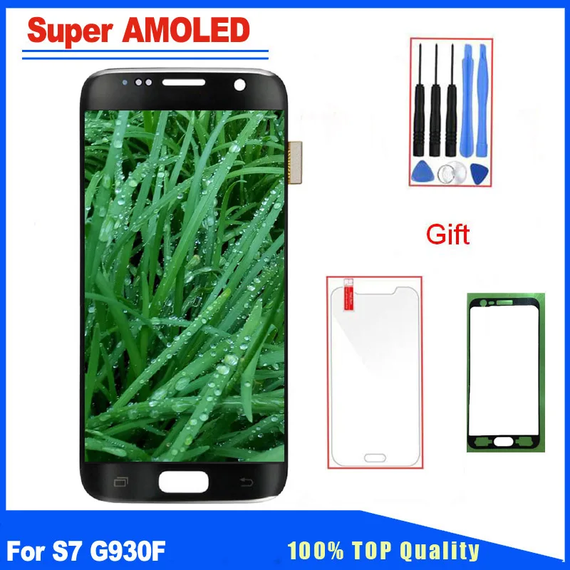 

Super AMOLED Display For Samsung Galaxy S7 SM-G930F G930A LCD Touch Screen Digitizer Assembly Replacement Parts