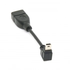 100pcs 90 Degree Down Direction Angled USB Mini B 5Pin Male to Female OTG Cable 10cm | Компьютеры и офис