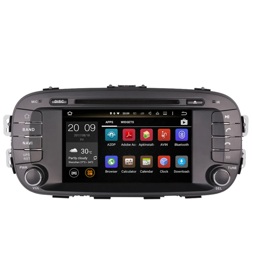 Excellent 4GB RAM Android 8.0 Octa Core Car Radio Stereo GPS Navigation Bluetooth For Kia Soul 2014- DVD Multimedia Player Head Unit 1