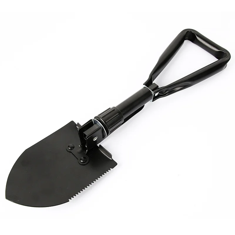 

Multi-Functional Lifesaving Iron Spade Foldable Outdoor Emergency Shovel Military Spade Car Snow Shovel Portable Emergency Tools