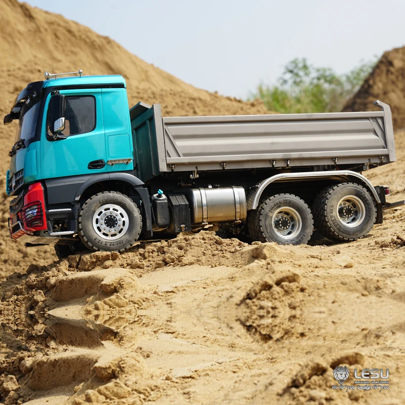 1/14 гидравлический трехсторонний самосвал Benz Actros 3348 полный привод 6x6 с высоким