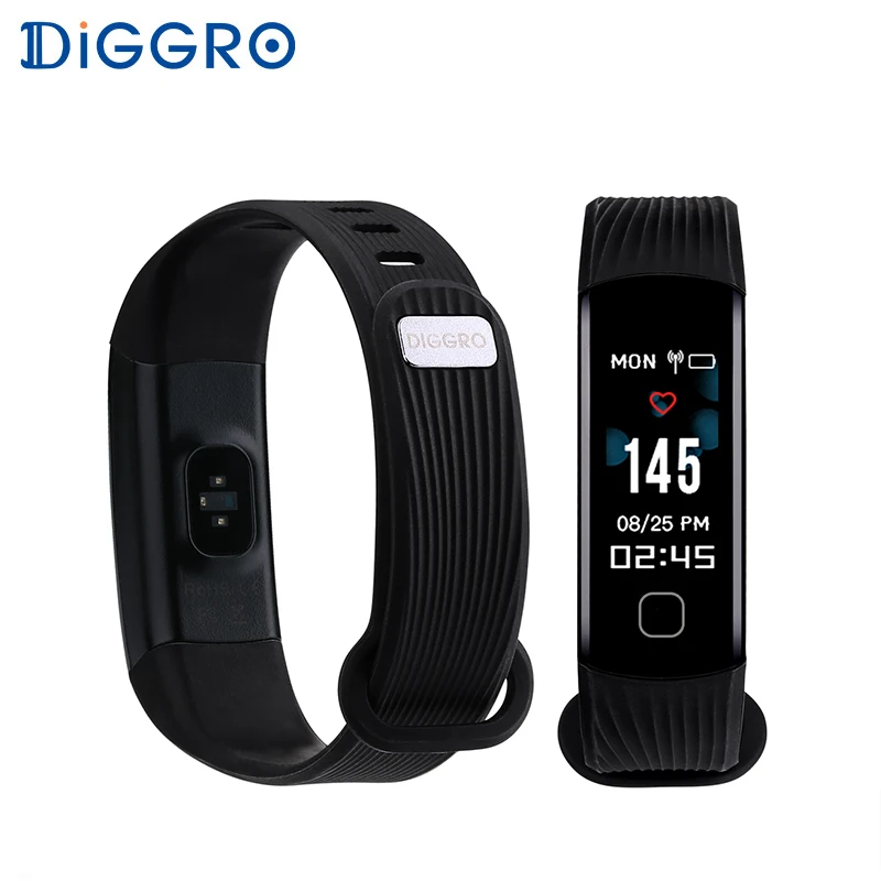 

Diggro R8C Smart Bracelet Fitness Wristband Pedometer Heart Rate Monitor Blood Pressure Pedometer smart Watch waterproof