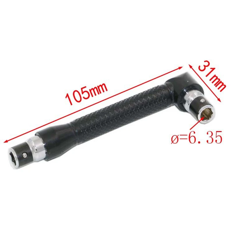 6,35 мм l-образный шестигранный гаечный ключ с двойной головкой подходит для отвертки наконечники рутинный инструмент набор гаечных ключей трещотки