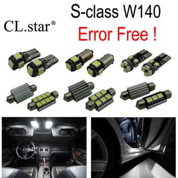 

22pc X Error Free LED interior dome light lamp Kit package For Mercedes Benz S class W140 S320 S350 S420 S500 S600 (1994-1998)