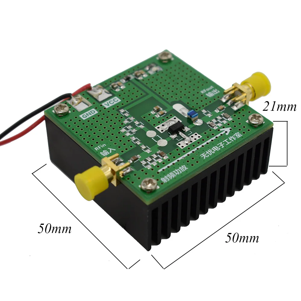 Baratos Lusya 400 MHZ 4 GHZ 1W amplificador de potencia Placa de desarrollo TQP7M9103 con disipador de calor soporte funcionamiento continuo A8 013