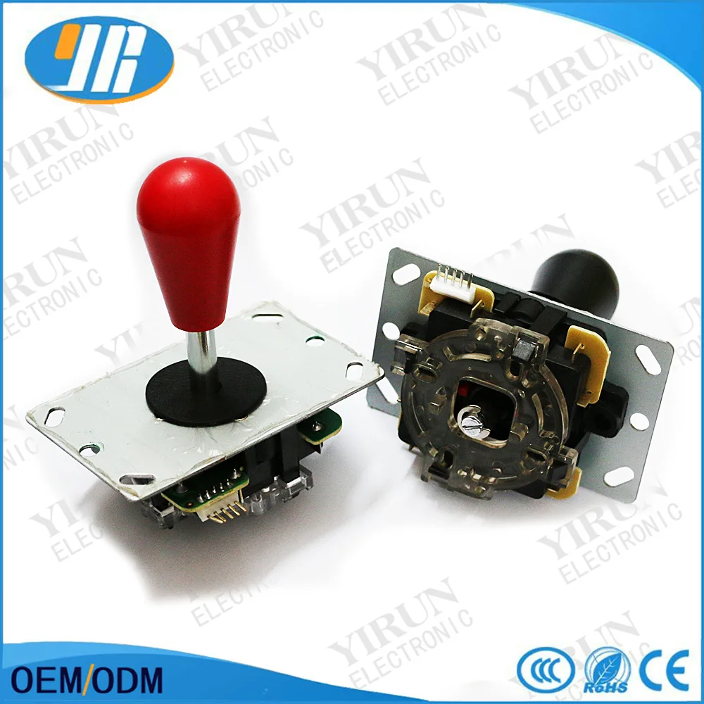 

1 pcs free shipping American style SANWA type Arcade joystick Red black white for top ball