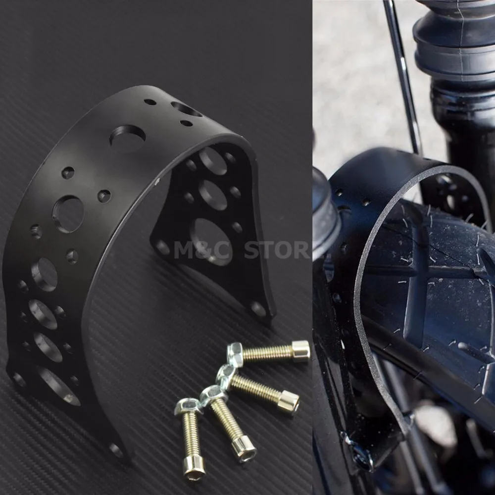 Передняя вилка мотоцикла Brace Fender Glide полый узор для Harley Sportster Iron 883 1200 XL Deluxe nighster Dyna Low Rider