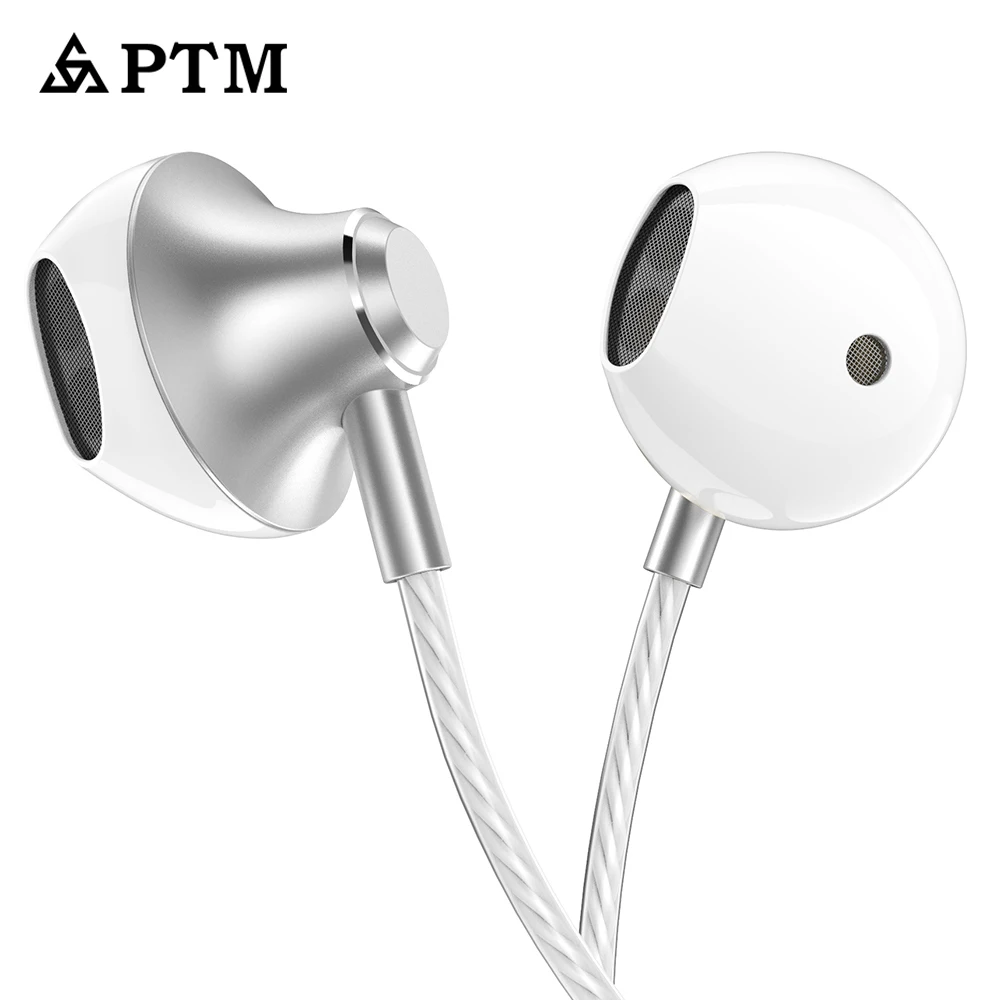 

Original PTM HiFi Sound Earphone Headset With Mic Hands Free Stereo Gaming Earphones For Mobile Phone Iphone Xiaomi 3.5mm Jack