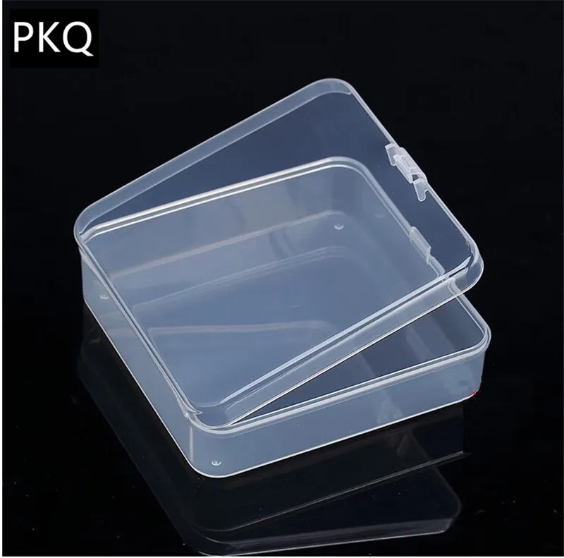 Square Plastic Box Clear Transpa Storage Beads Crafts Square Plastic Box Clear Transpa Storage Beads Crafts Jewelry Display Small Item Collection Container Organizer In Bo Bins From