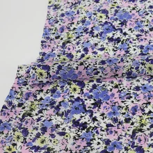 100 см* 135 см элегантная Цветочная шелковая хлопковая ткань для подкладки платья рубашки