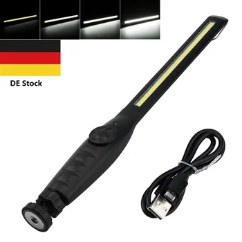 

USB Rechargeable work light LED COB Slim Magnet Hook Work Light Bar for Camping Hunting Bright LED Light