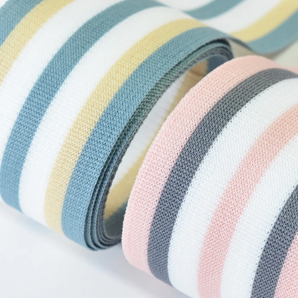 5 Rolls 91cm Stripe Pattern Knit Lace Ribbon Trims DIY Sewing Crafts DIY Sewing Ribbon Decoration