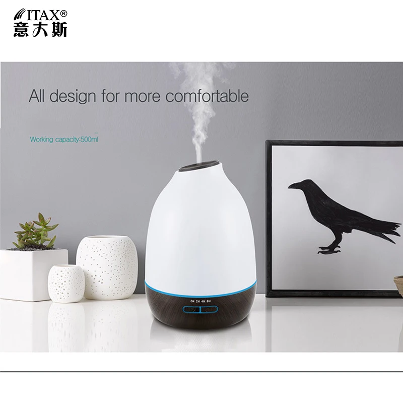 

New Arrival Europe-American Aroma Essential Oil Diffuser Ultrasonic Cool Mist Humidifier Air Purifier For Office Home Hotel Q023