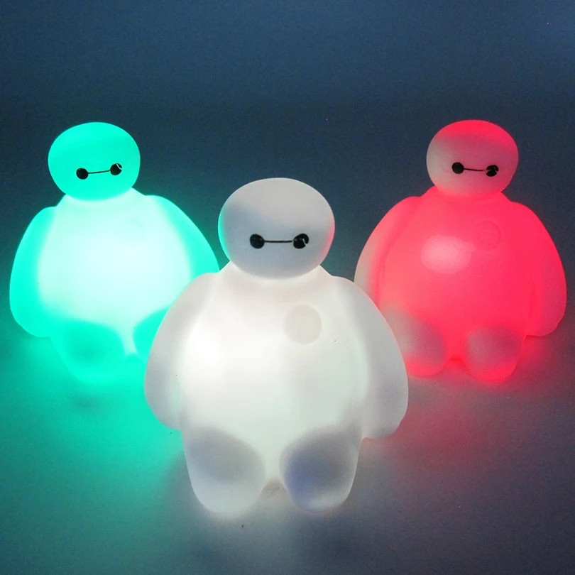 7 Color Changing Big Hero 6 Cartoon BayMax LED Night Light Table Desk