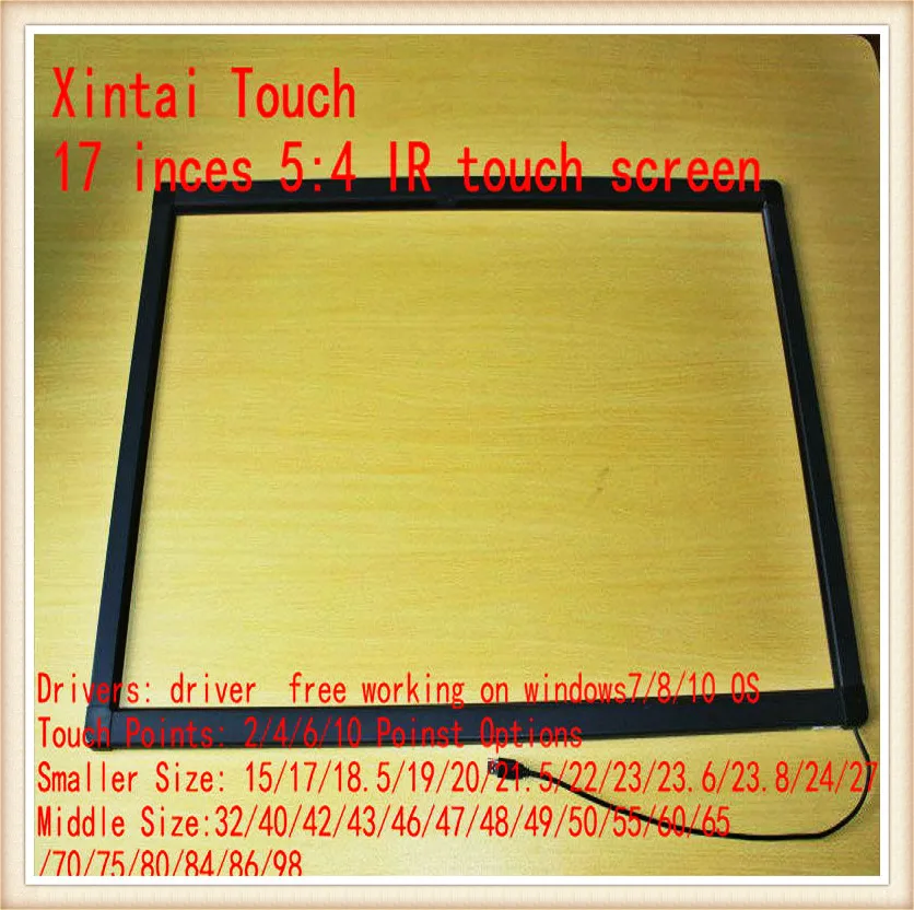 

17" inch 2 points IR touch screen / IR touch panel for touch table, kiosk etc