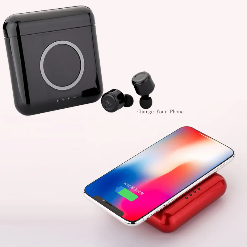 

2018 X4T Sport In Ear Earphones Touch Control Wireless Bluetooth 4.2 Charege 5200mAh Power bank Stereo Earbuds with Mic freebuds