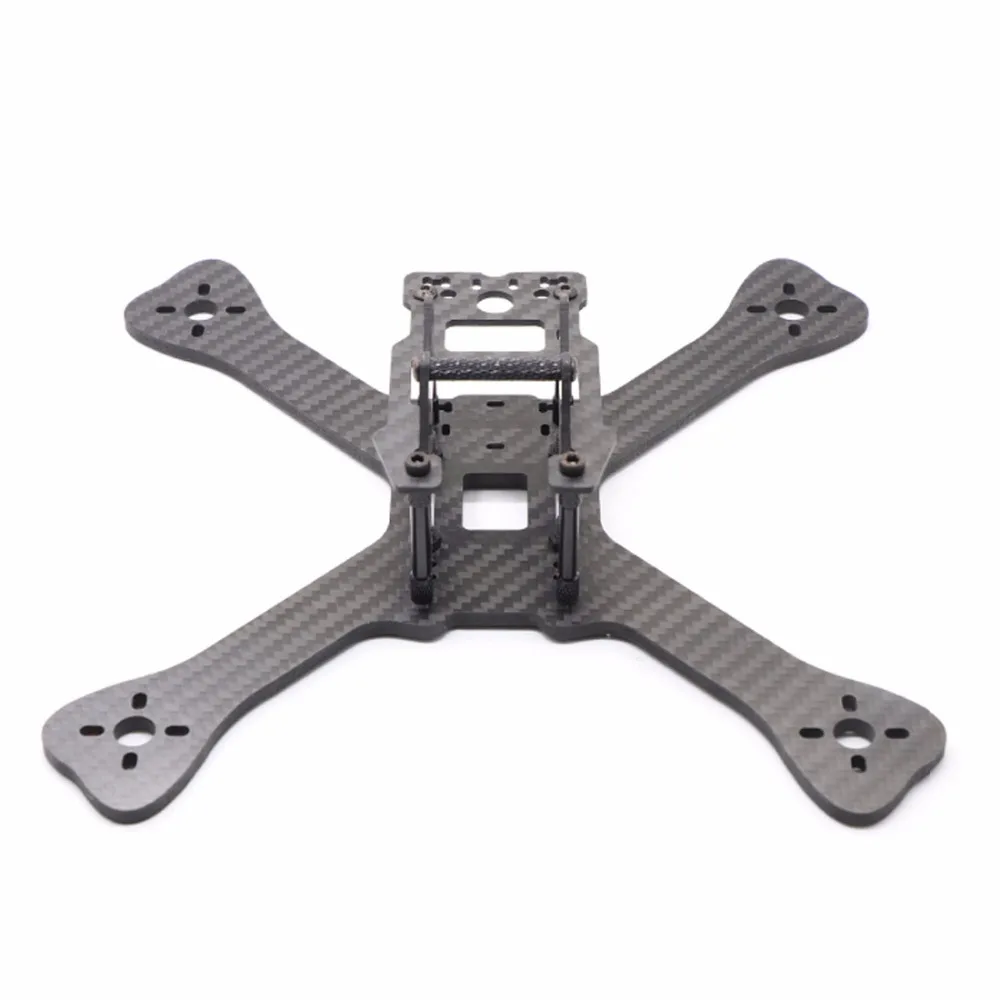 RC Racing Plane 3K Carbon Fiber Fishtail 210mm Frame Kit Super Light Mini Indoor FPV Racer DIY 4-axis Aircraft Accessories